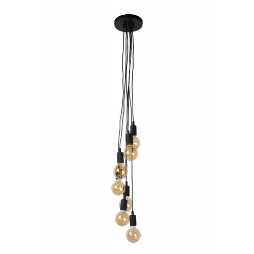 LUCIDE FIX MULTIPLE Pendant 7xE27/60W Black závěsné svítidlo, lustr - obrázek