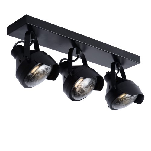 LUCIDE CICLETA Ceiling spotlight 3x Gu10/35W Black, bodové svítidlo, bodovka - obrázek
