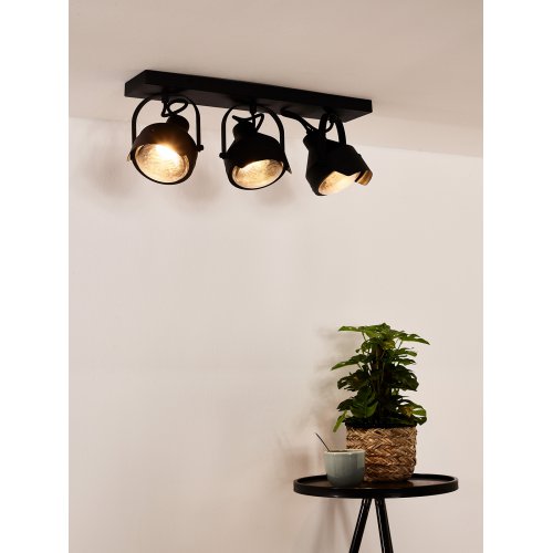 LUCIDE CICLETA Ceiling spotlight 3x Gu10/35W Black, bodové svítidlo, bodovka - obrázek