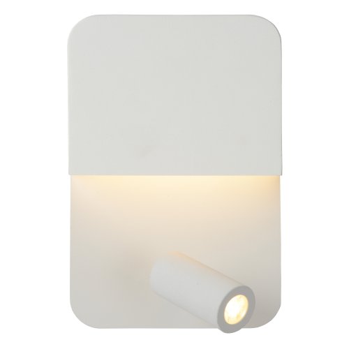 LUCIDE BOXER Wall Light LED 5W+3W+ USB White, nástěnné svítidlo - obrázek