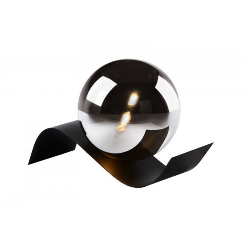 LUCIDE YONI Table lamp G9 28W H12cm Black / Smokey Glass stolní lampa