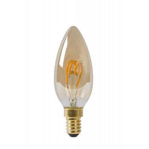 LUCIDE Lamp LED Filament Candle  3W 115M 2200K Amber žárovka, zářivka - obrázek