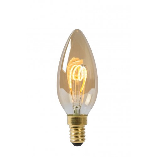 LUCIDE Lamp LED Filament Candle  3W 115M 2200K Amber žárovka, zářivka