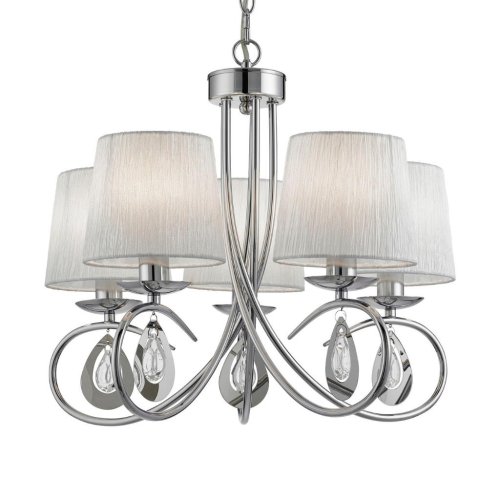 ANGELIQUE závěsný 1025-5CC kov v provedení chrom lesklý 5xE14 - obrázek