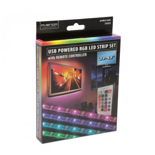 PHENOM LED pásek pro podsvícení televizní obrazovky 32 - 42", USB port