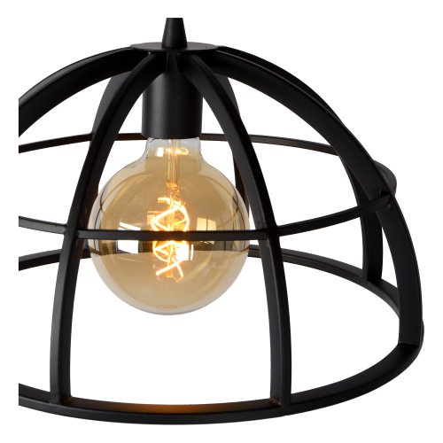 LUCIDE DIKRA Pendant 2xE27 60W  Black závěsné svítidlo, lustr - obrázek