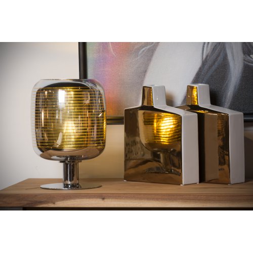 LUCIDE ERYN Table Lamp E27 40W Chrome/Gold stolní lampa - obrázek