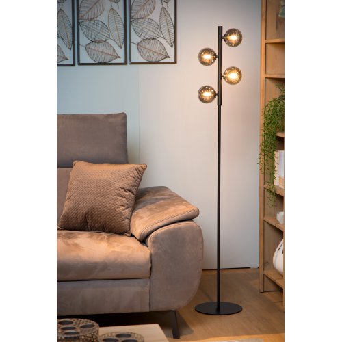 LUCIDE TYCHO Floorlamp 4xG9 28W Black stojací lampa - obrázek