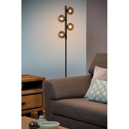 LUCIDE TYCHO Floorlamp 4xG9 28W Black stojací lampa - obrázek