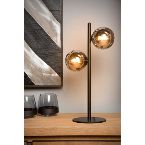 LUCIDE TYCHO Table Lamp 2xG9 28W Black stolní lampa - obrázek