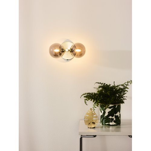 LUCIDE TYCHO Wall light 2xG9 28W Satin Brass nástěnné svítidlo - obrázek