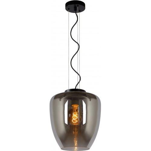 LUCIDE FLORIEN Pendant E27 60W Smoke závěsné svítidlo, lustr - obrázek