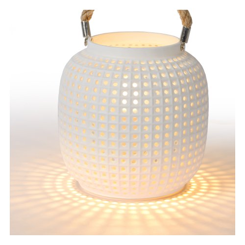 LUCIDE SAFIYA Table lamp E14 25W H16.4cm White stolní lampa - obrázek