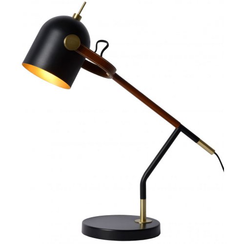 LUCIDE WAYLON Desk Lamp E27/40W H50 Black stolní lampa - obrázek