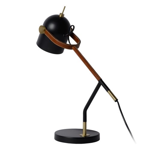 LUCIDE WAYLON Desk Lamp E27/40W H50 Black stolní lampa - obrázek