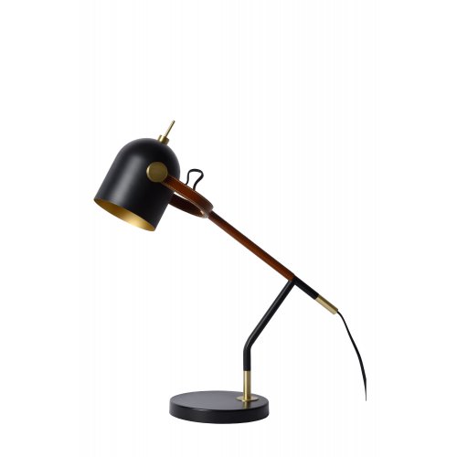 LUCIDE WAYLON Desk Lamp E27/40W H50 Black stolní lampa - obrázek