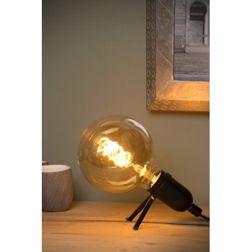 LUCIDE PUKKI Table Lamp E27 40W Black stolní lampa - obrázek