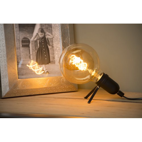 LUCIDE PUKKI Table Lamp E27 40W Black stolní lampa - obrázek