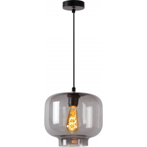 LUCIDE MEDINE Pendant 1x E27 40W Smoke Glass závěsné svítidlo, lustr - obrázek