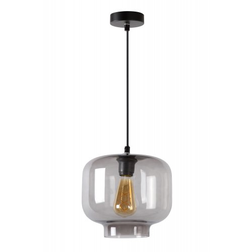 LUCIDE MEDINE Pendant 1x E27 40W Smoke Glass závěsné svítidlo, lustr - obrázek