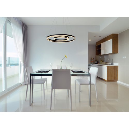 LUCIDE TRINITI Pendant LED 136W Black závěsné svítidlo, lustr - obrázek