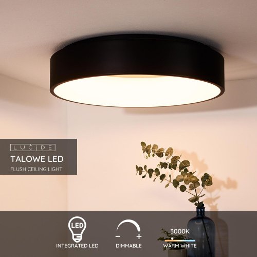 LUCIDE TALOWE - StropnĂ© svietidlo - Ă 60 cm - LED Dim. - 1x42W 3000K - ÄŤie - obrázek