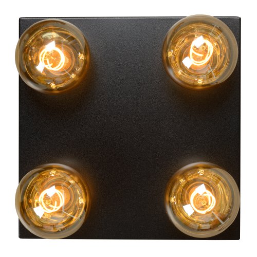 LUCIDE SURTUS Ceiling Light 4xE27/60W Black - obrázek