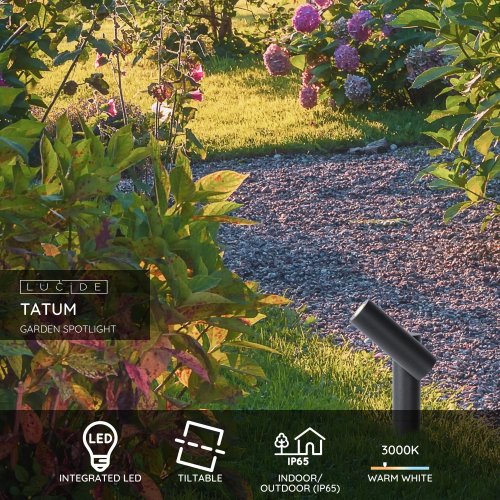 LUCIDE TATUM Garden spotlight ground spike LED 4.5W Anthr venkovní svítidlo - obrázek