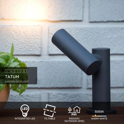 LUCIDE TATUM Garden Spotlight LED 4.5W Anthracite venkovní svítidlo - obrázek