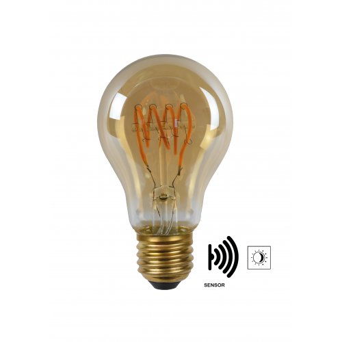 LUCIDE LED BULB TWLIGHTSWITCH SENSOR A60 E27/4W Amber žárovka, zářivka - obrázek