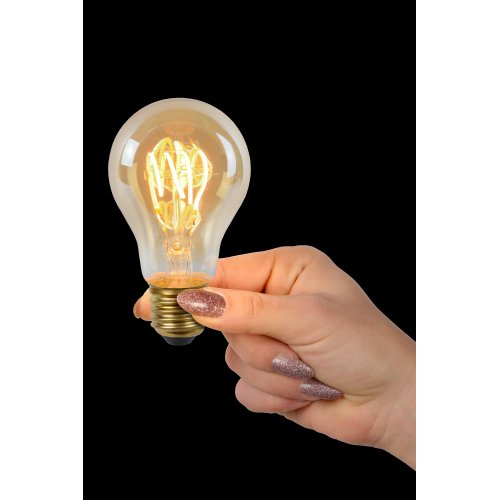 LUCIDE LED BULB TWLIGHTSWITCH SENSOR A60 E27/4W Amber žárovka, zářivka - obrázek