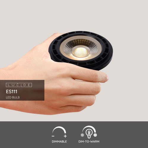 LUCIDE LED Bulb ES111 12W 820 LM Dim-to-warm Black žárovka, zářivka - obrázek