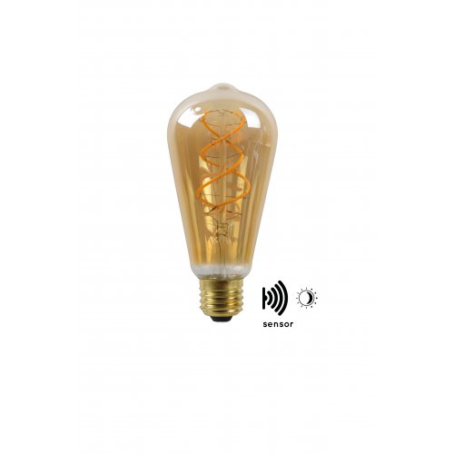 LUCIDE LED BULB TWLIGHTSWITCH SENSOR ST64 E27/4W Amber žárovka, zářivka - obrázek