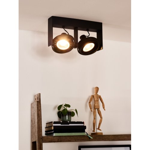 LUCIDE GRIFFON Ceiling spotlight Dim-to-warm 2xGU10 12W B bodové svítidlo, bodovka - obrázek