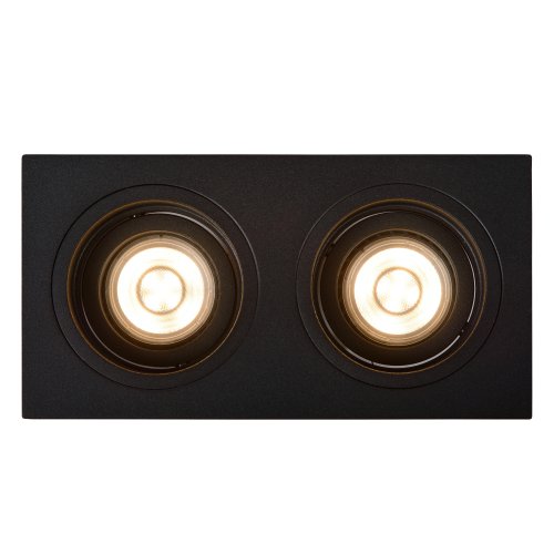 LUCIDE EMBED Recessed spotlight GU10 2x50W Black bodové svítidlo, bodovka - obrázek