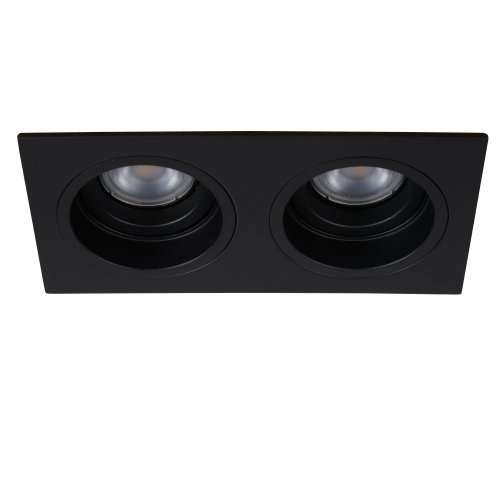 LUCIDE EMBED Recessed spotlight GU10 2x50W Black bodové svítidlo, bodovka - obrázek