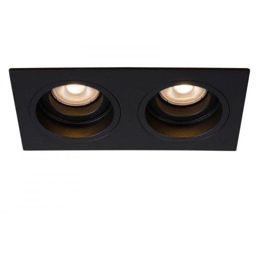 LUCIDE EMBED Recessed spotlight GU10 2x50W Black bodové svítidlo, bodovka