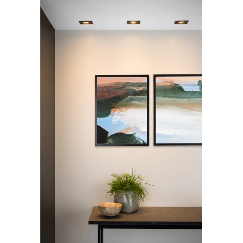 LUCIDE FOCUS Built-in Square LED 3xGU10/5W 3000K 8/8/10.5 bodové svítidlo, bodovka - obrázek