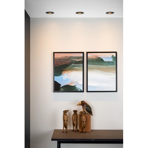 LUCIDE FOCUS Built-in Round LED 3xGU10/5W dimm 3000K bodové svítidlo, bodovka - obrázek