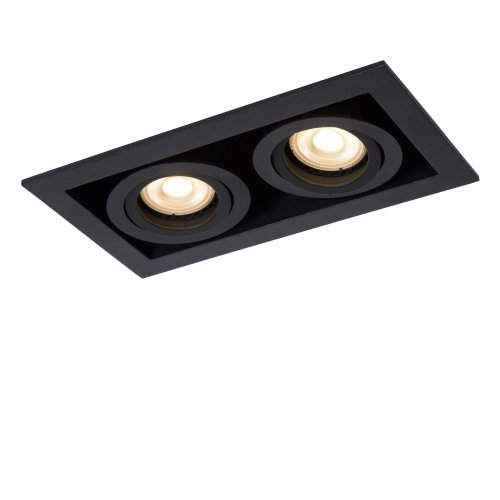 LUCIDE CHIMNEY Recessed spotlight  2x GU10/50W  Black bodové svítidlo, bodovka - obrázek