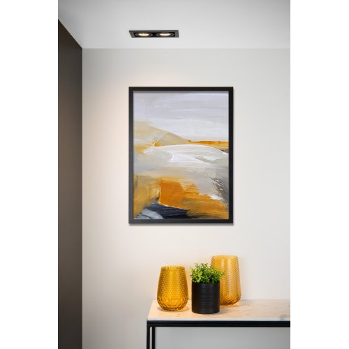 LUCIDE CHIMNEY Recessed spotlight  2x GU10/50W  Black bodové svítidlo, bodovka - obrázek