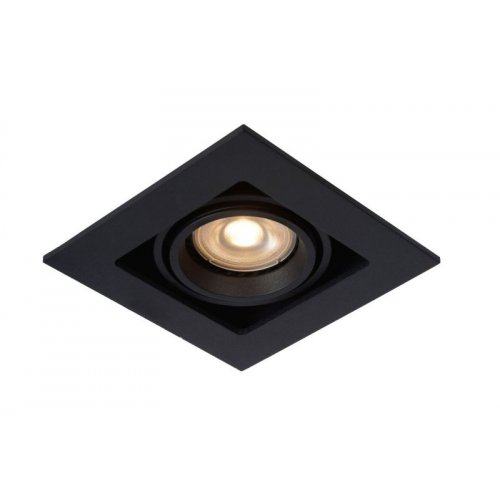 LUCIDE CHIMNEY Recessed spotlight  GU10 50W Square Black bodové svítidlo, bodovka