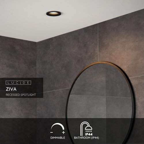 LUCIDE ZIVA  Recessed spotlight Round GU10/5W 3000K bodové svítidlo, bodovka - obrázek