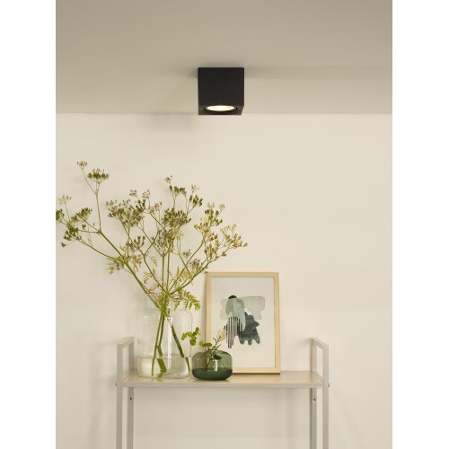LUCIDE FEDLER Ceilingspotlight Dim-to-warm GU10 Square Bl bodové svítidlo, bodovka - obrázek