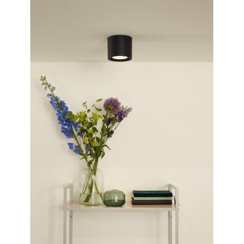 LUCIDE FEDLER Ceilingspotlight Dim-to-warm GU10 Round Bla bodové svítidlo, bodovka - obrázek