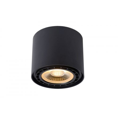 LUCIDE FEDLER Ceilingspotlight Dim-to-warm GU10 Round Bla bodové svítidlo, bodovka