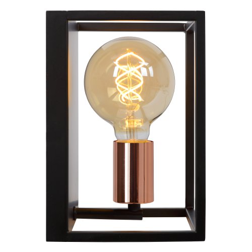 LUCIDE ARTHUR Wall light E27 40W Black nástěnné svítidlo - obrázek