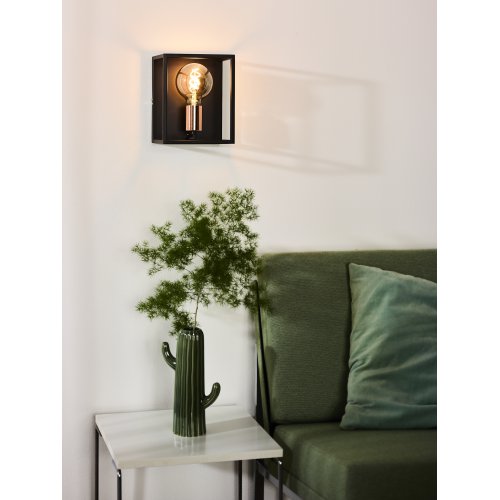 LUCIDE ARTHUR Wall light E27 40W Black nástěnné svítidlo - obrázek