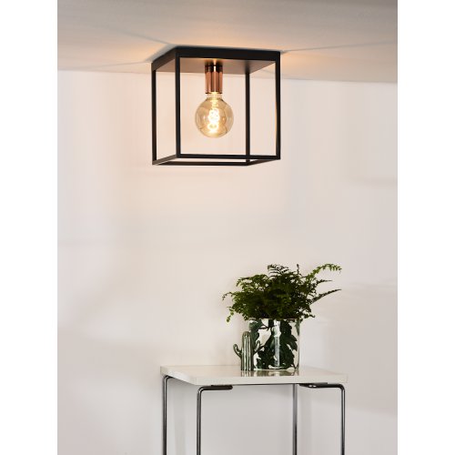 LUCIDE ARTHUR Ceiling Light E27 40W Black - obrázek