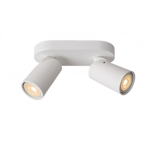 LUCIDE XYRUS - StropnĂ˝ reflektor - LED SmievateÄľnĂ© - GU10 - 2x5W 3000K - b bodové svítidlo, bodov - obrázek